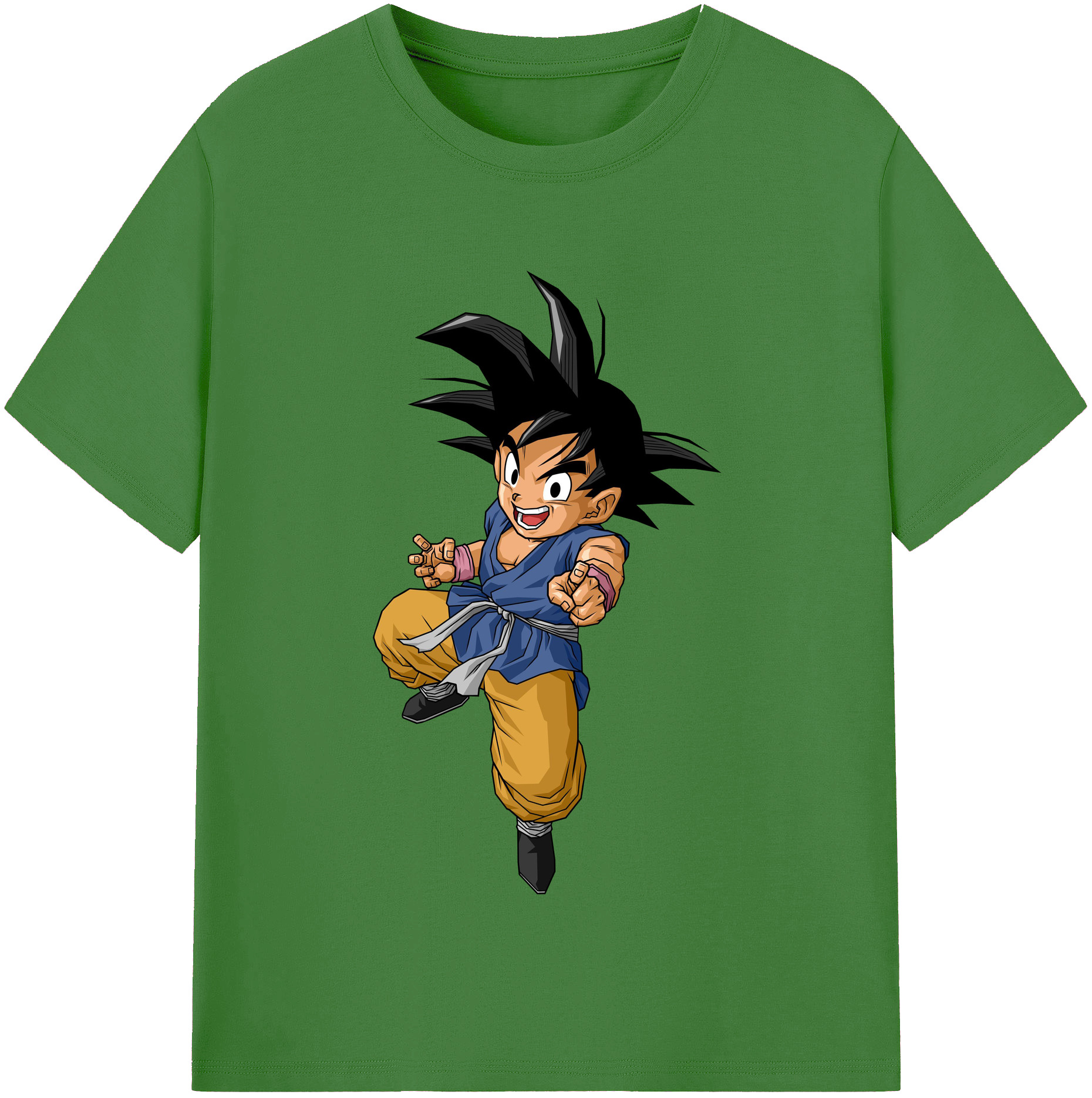 （画像用） ドラゴンボール 孫悟空（そん ごくう）Son Goku カカロット DRAGON BALL Kakarotto レディースカジュアルプリントTシャツ（綿100％）